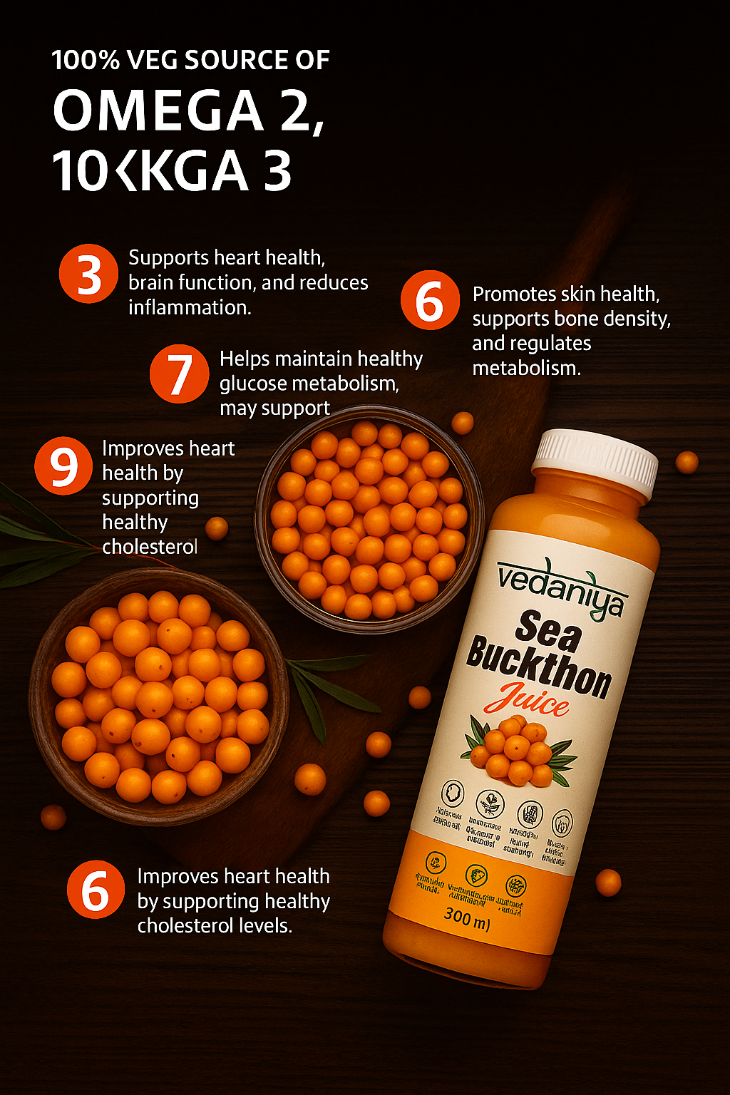 Himalayan Sea Buckthorn Berries Juice - Pure & Natural